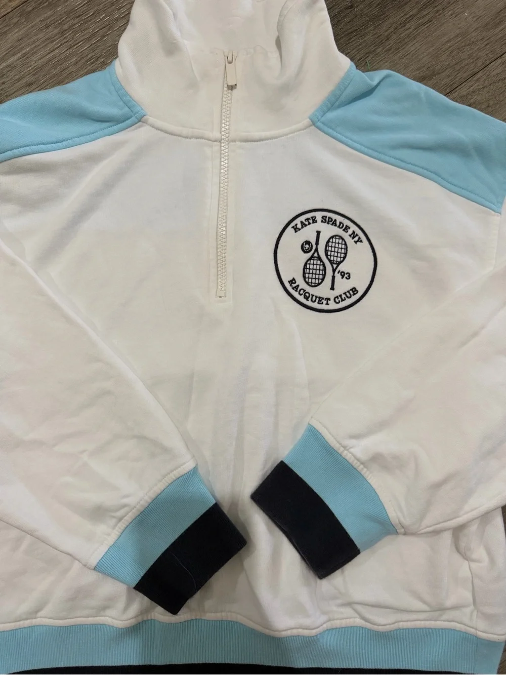 Kate Spade NY Raquet Club 1/4 zip size medium